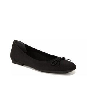 Vionic Klara Knit Ballet Flats Womens 7 Black Slip-On Square Toe Lightweight NWT